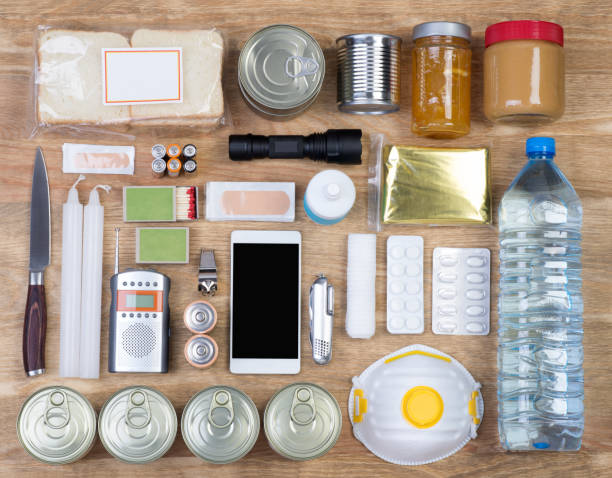 istock Objects useful in emergency situations such as natural disasters 872132458