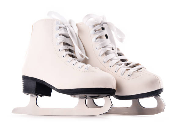 istock Pair of figure skates isolated on white background 872143272