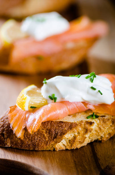 istock smoked salmon on toasted bread 872160278
