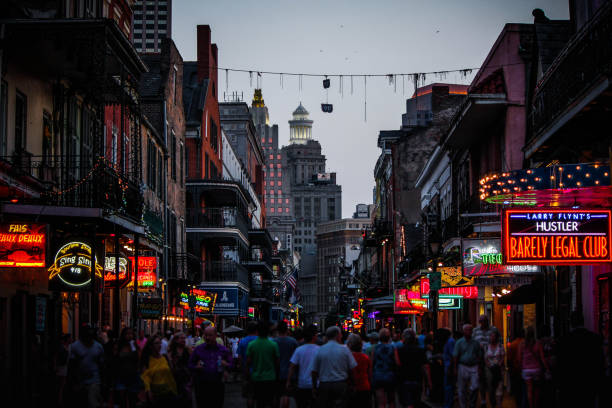 istock Bourbon Street at Night Facing Downtown 872162942