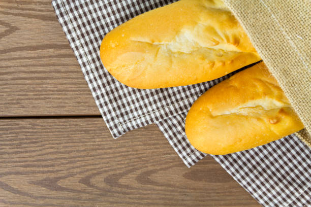 istock French  baguettes with sack on napery 872166728