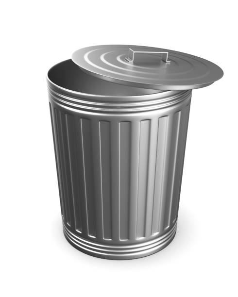 istock Garbage basket on white background. Isolated 3D illustration 872176896