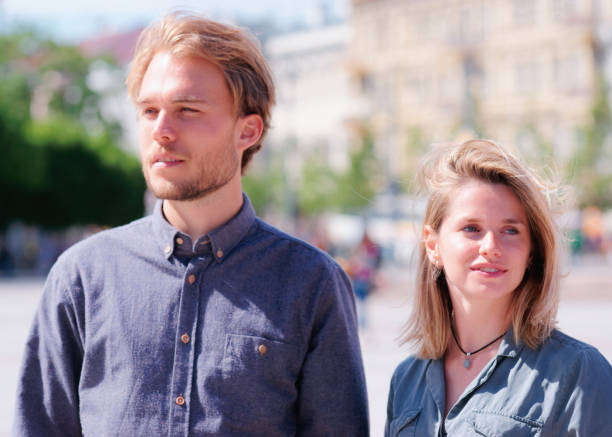 istock Young Dutch man and his blonde girlfriend 872187976