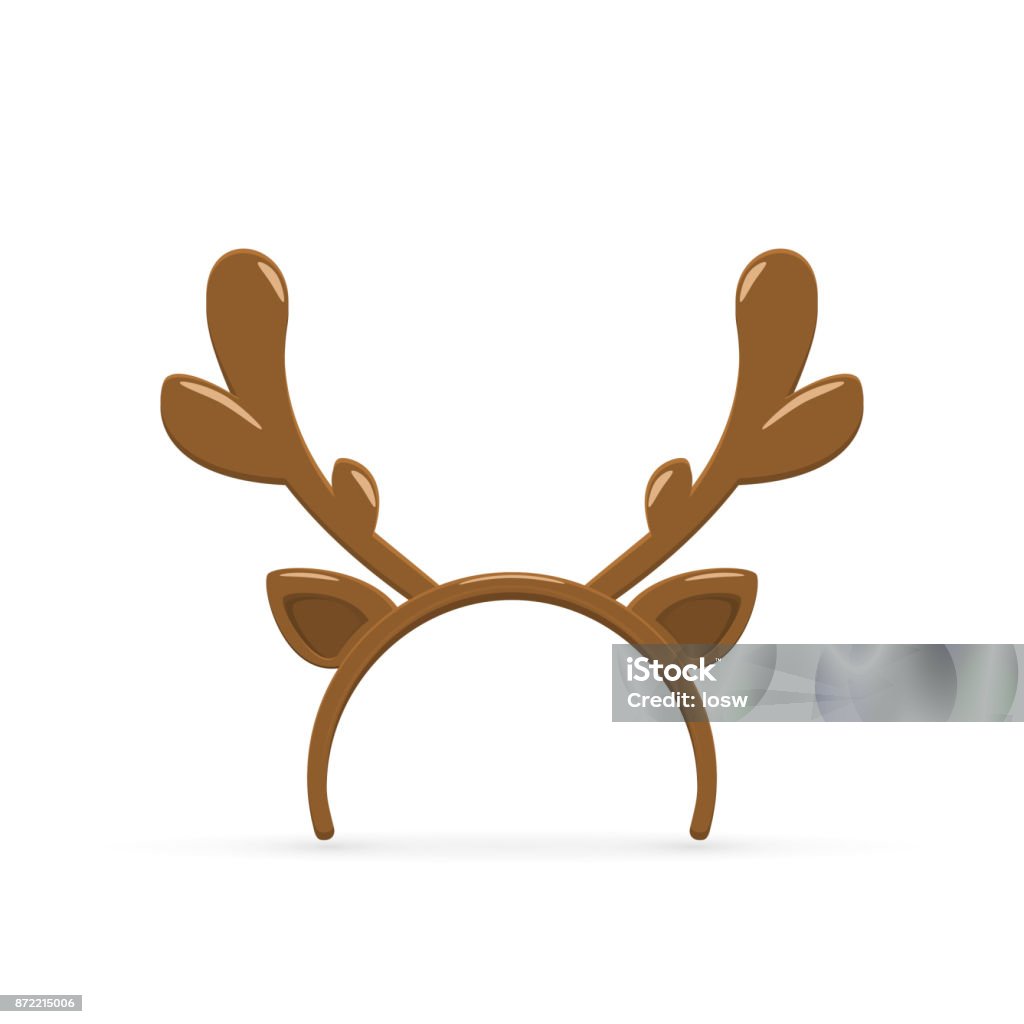 Deer Antler On White Background Stock Illustration - Download Image Now -  Reindeer, Antler, Vector - iStock