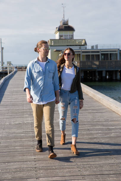 istock Young Couple Enjoying St Kilda 872228888