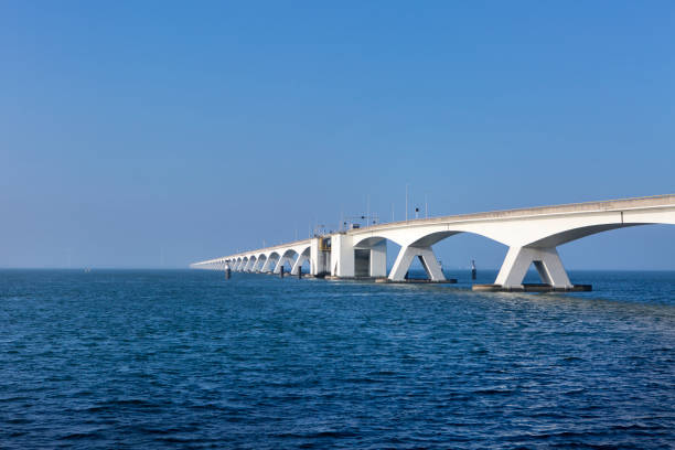 istock Bridge over Oosterschelde, Eastern Scheldt, Zeelandbrug 872231542