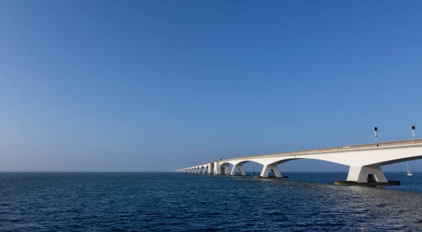 istock Bridge over Oosterschelde, Eastern Scheldt, Zeelandbrug 872231616