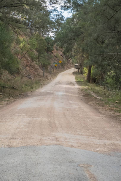 istock Australian sealed and unsealed country road 872235314