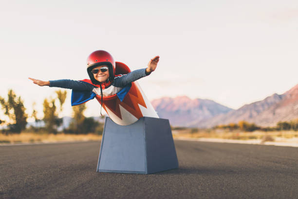 istock Young Stunt Boy and Human Cannon Ball 872250752