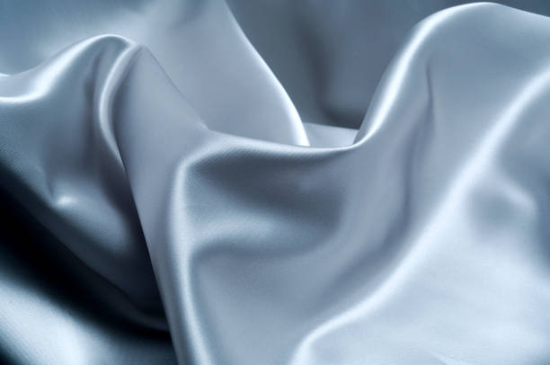 istock Crumpled Gray Silk Fabric for Backgrounds 872250928