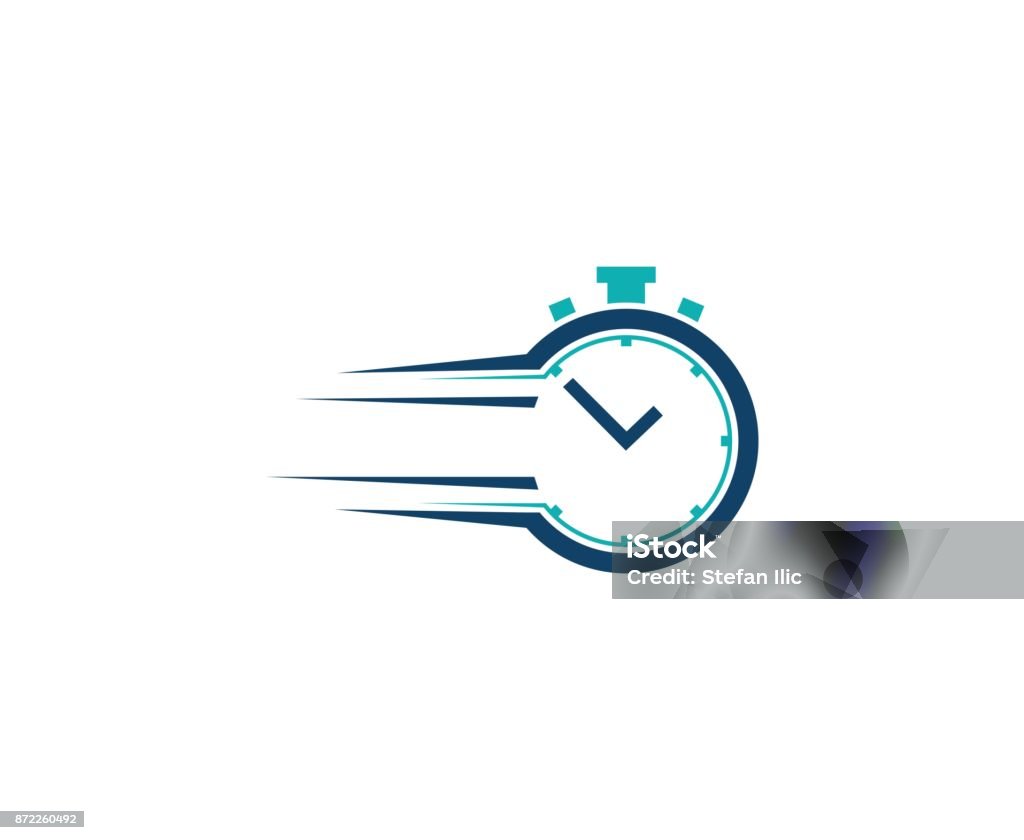 Icono de reloj  - arte vectorial de Velocidad libre de derechos