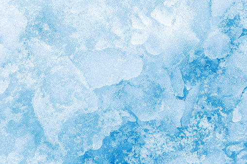 Abstract ice blue background. Fragmented ice crystals