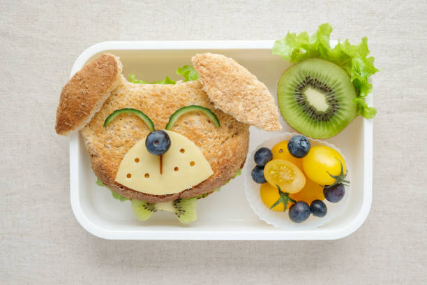 Dog lunch box, fun food art for kids