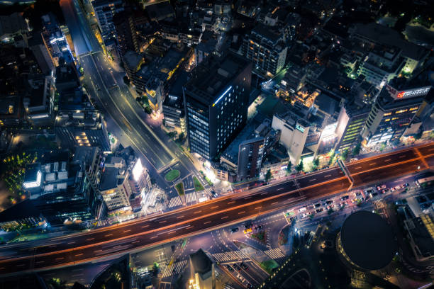 istock Aerial View of Tokyo at Night 872289058
