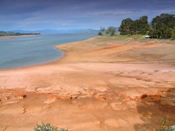 Lake Hume Weir with Low Water