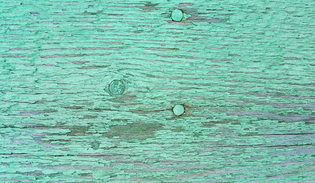 istock Old green painted weathered wooden texture 872324872