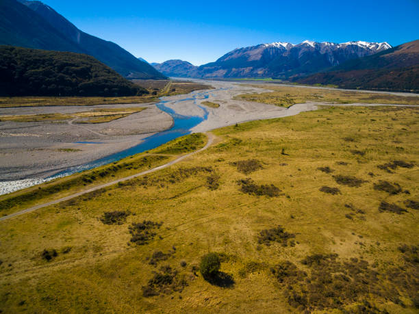 istock Aerial view of Arthur's Pass 872327596
