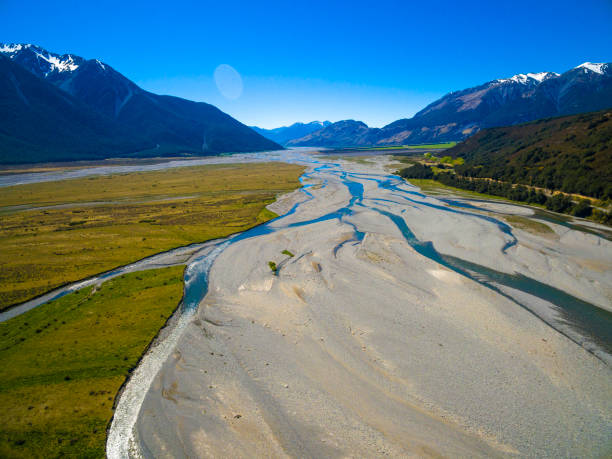 istock Aerial view of Arthur's Pass 872328168