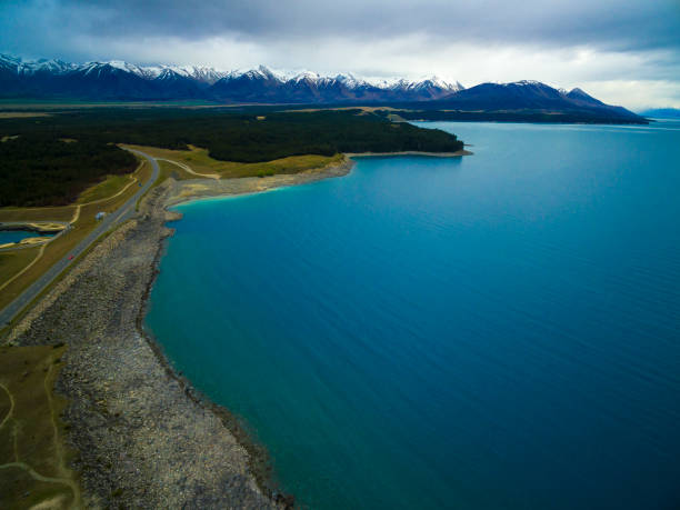 istock Lake Pukaki Aerial View 872328256