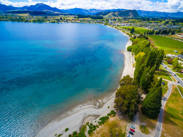 istock Aerial view of Lake Wanaka 872330644