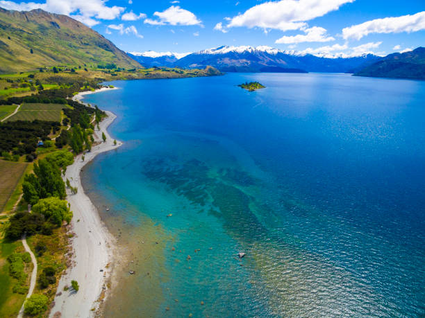 istock Aerial view of Lake Wanaka 872330808