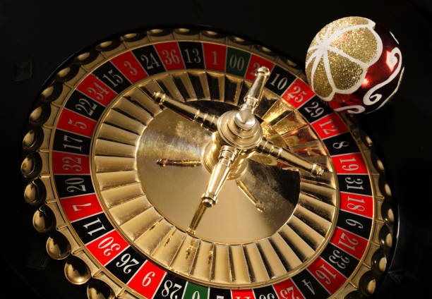 istock roulette wheel and Christmas ball 872331948