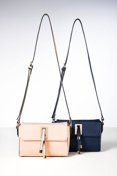 istock Leather handbags isolated on white background 872336160