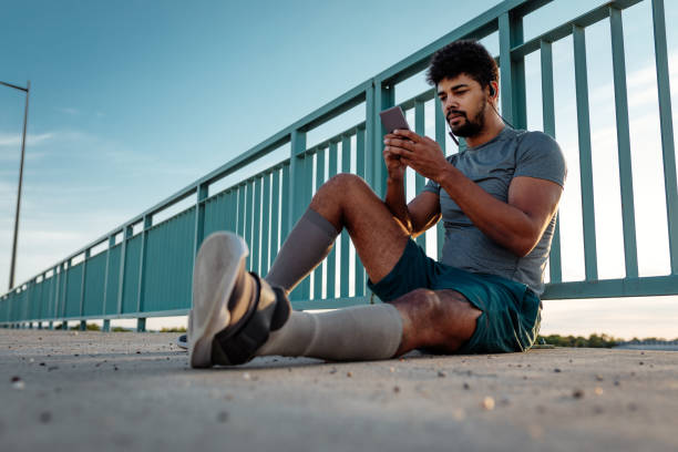 istock Some good music to cool down after his run 872341918
