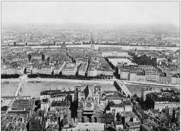 istock Antique photograph of World's famous sites: Lyon 872341942