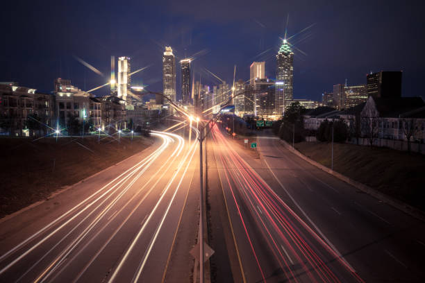 istock Atlanta city night skyline 872348970