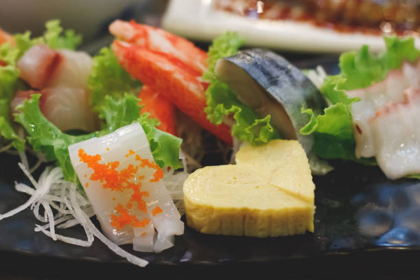 istock Sushi on plate in the restaurant. 872351972
