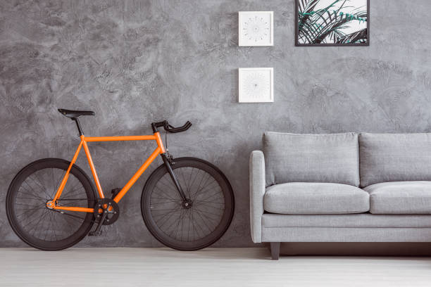 istock Stylish room with concrete wall 872357494
