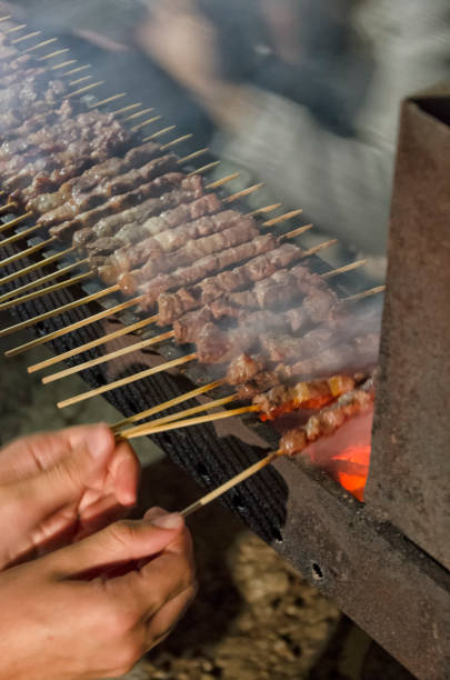 istock Smoked skewers roast on grill 872363950