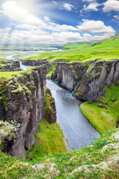 istock Northern sun shines over the tundra 872368824