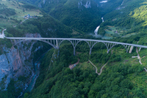 istock aerial view of Durdevica Bridge over Tara Canyon 872373784