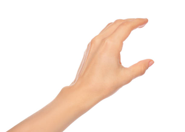 istock Woman hand on white background 872382530