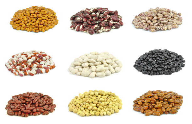 istock Beans - black, white, yellow, red kidney, green, pointed pinto beans 872385166