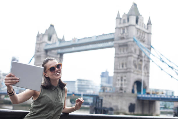 istock Beautiful woman in London 872385244