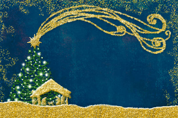 istock Christmas Nativity Scene greetings cards 872386322