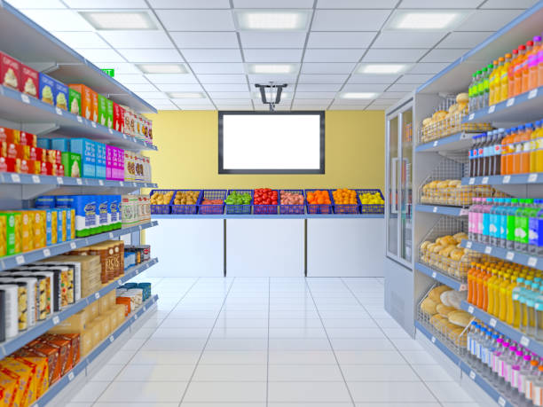 istock Blank TV in supermarket with clipping path 872388788