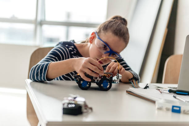 little cientista - science child laboratory education - fotografias e filmes do acervo