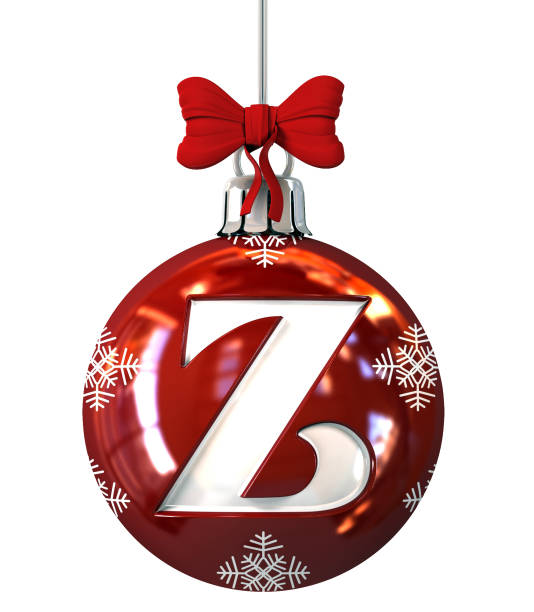 istock Letter Z on Red Christmas Ball 872393576