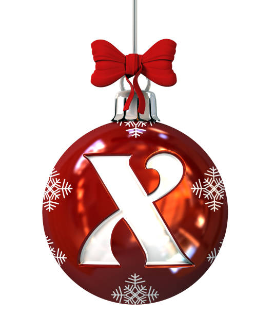 istock Letter X on Red Christmas Ball 872394698