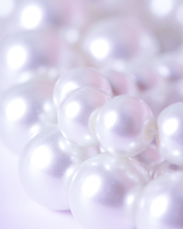 Pile Of Pearls On The White Background Stock Photo - Download Image Now ...