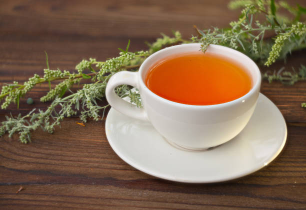 istock delicious sagebrush tea in a beautiful glass bowl on table 872421362