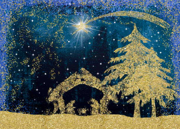 istock Christmas Nativity Scene cards. 872424384