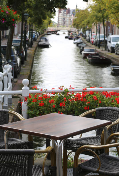 istock alfresco table of a bar and canal 872425120