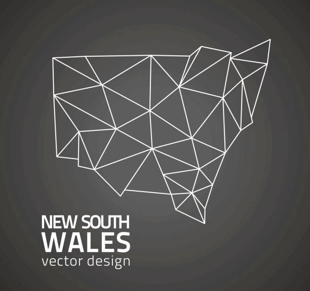 Nsw Vector Nsw Map stock vectors - iStock