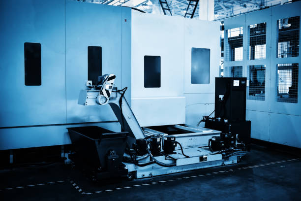 istock CNC machine automatic chip conveyor in chongqing,china 872436626