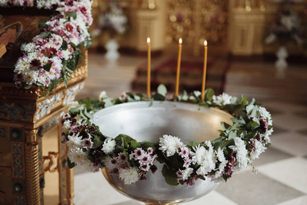 istock Preparation for Epiphany ceremony in orthodox church 872470334